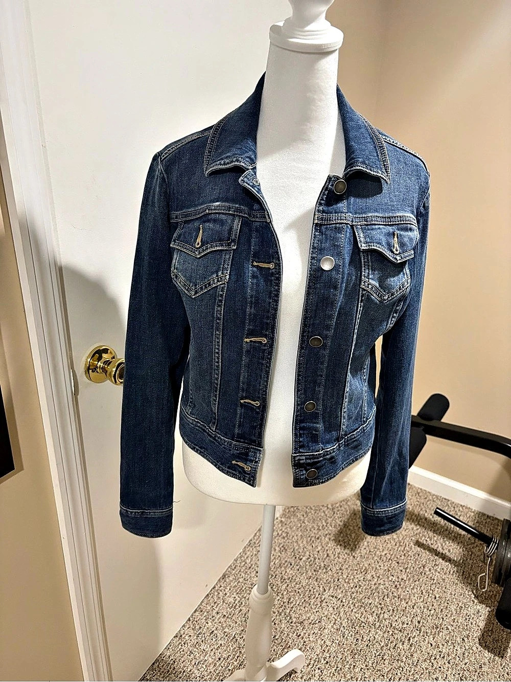 The Limited Denim LOVE Graphic Jean Jacket XS